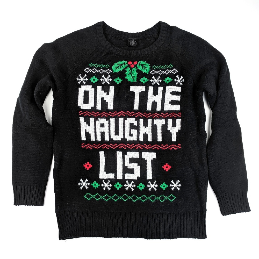 LOL Vintage | "Naughty List" Christmas Sweater